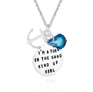 I am a Toes in the Sand Kind of Girl Necklace